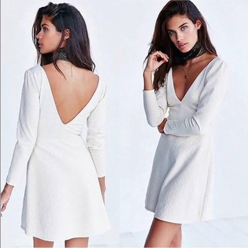 Deep V-Neck Dress